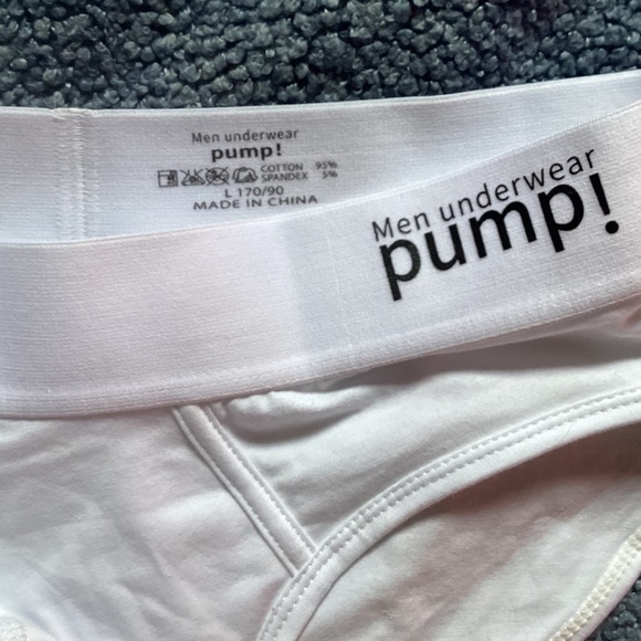 Pump white cotton brief - Picture 3 of 5